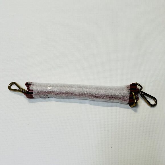 ELLIOT LUCCA Dome Satchel Bag | Faro Red Glazed Crackled Leather Crossbody - Picture 15 of 15